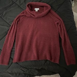 Maroon Cowl Neck Sweater